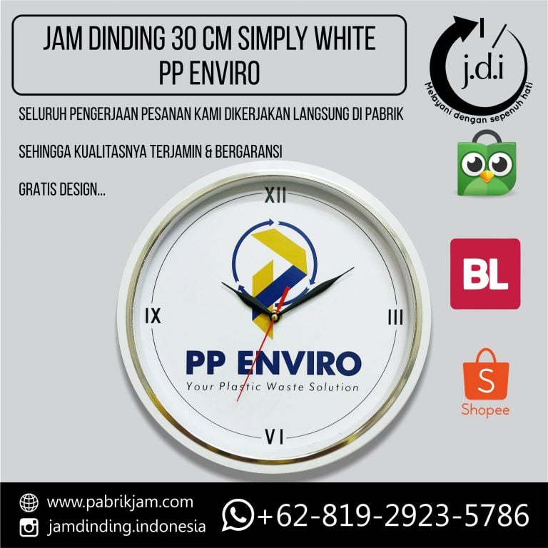 JAM DINDING PROMOSI 30 CM PP ENVIRO