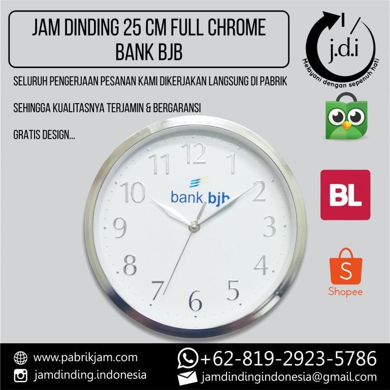 JAM DINDING PROMOSI 25 cm Bank BJB
