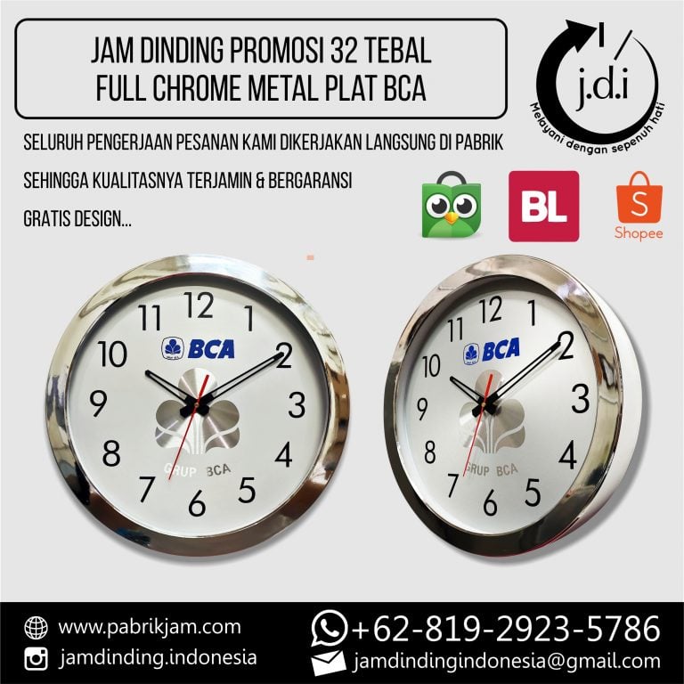 jam dinding custom logo BCA eksklusif cetak logo https://pabrikjam.com