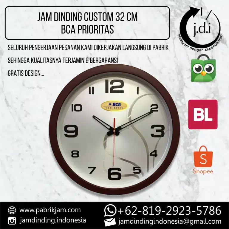 souvenir bca prioritas metal 32cm eksklusif dari https://pabrikjam.com.