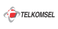 Logo Telkomsel provider telekomunikasi klien jam dinding custom promosi